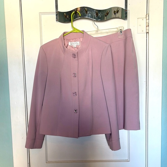 NWT Elie Tahari Midi A-line Floral Pink Skirt Size L 12